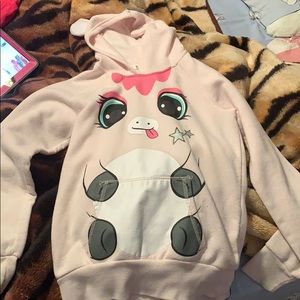 Pink unicorn hoodie